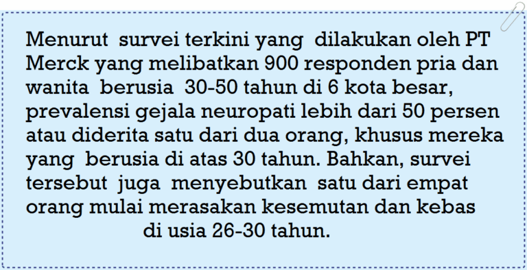 KENALI DAN CEGAH NEUROPATI SEJAK DINI
